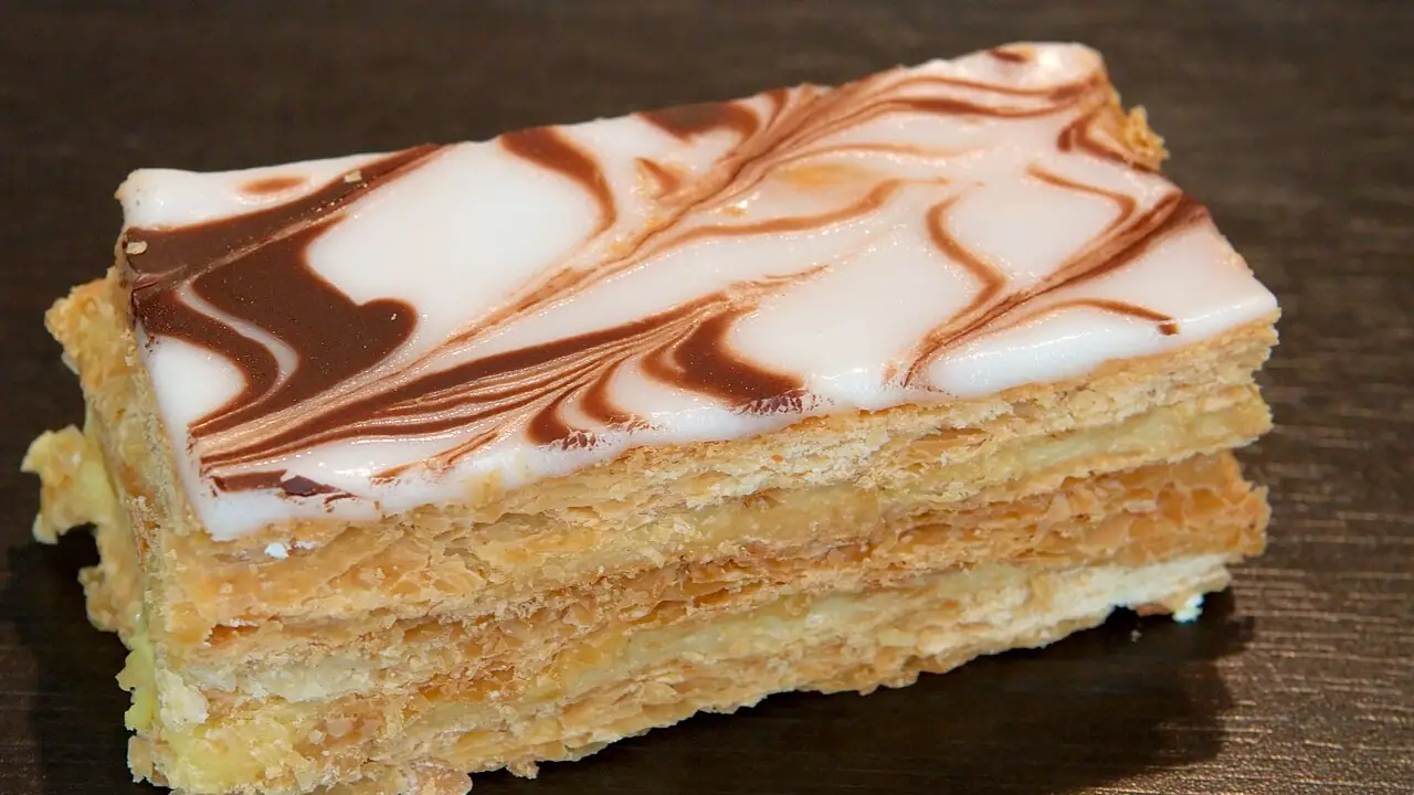 Mille-feuille glacé marbré
